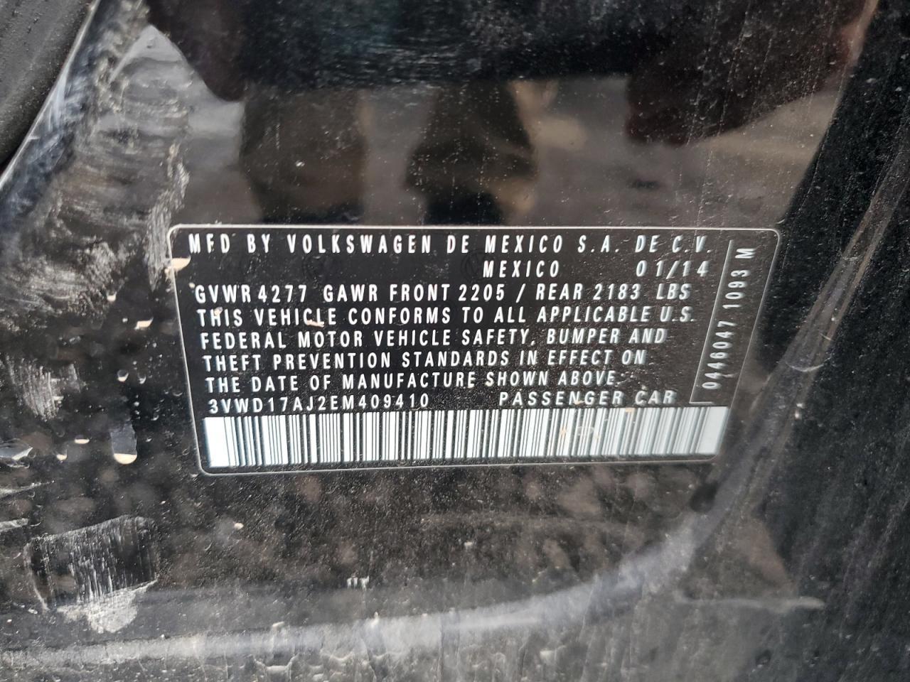 2014 VOLKSWAGEN JETTA