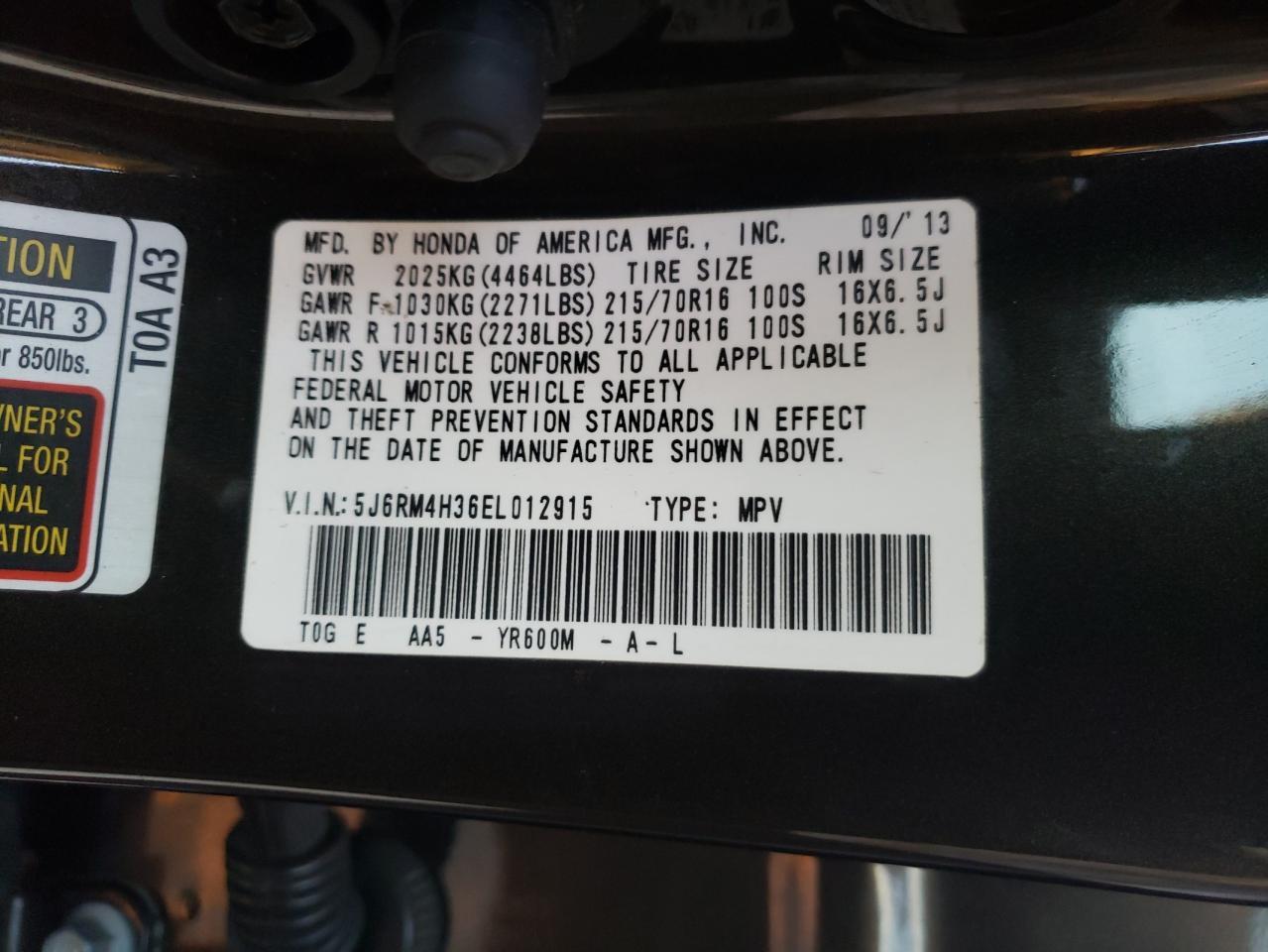 2014 HONDA CR-V