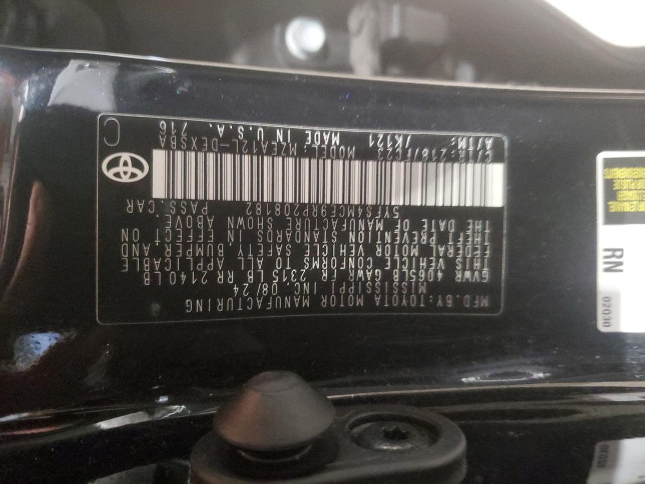 2024 TOYOTA COROLLA