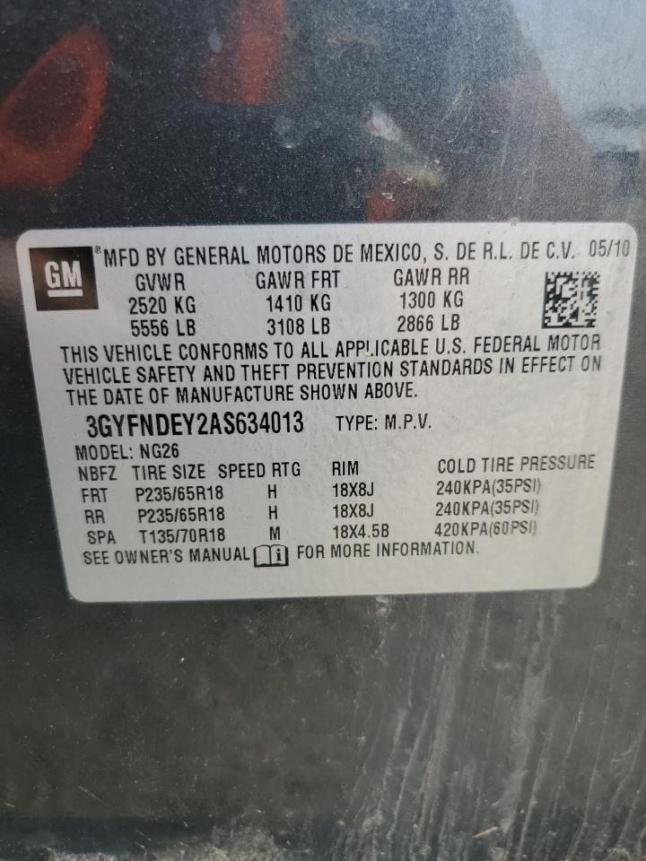 2010 CADILLAC SRX