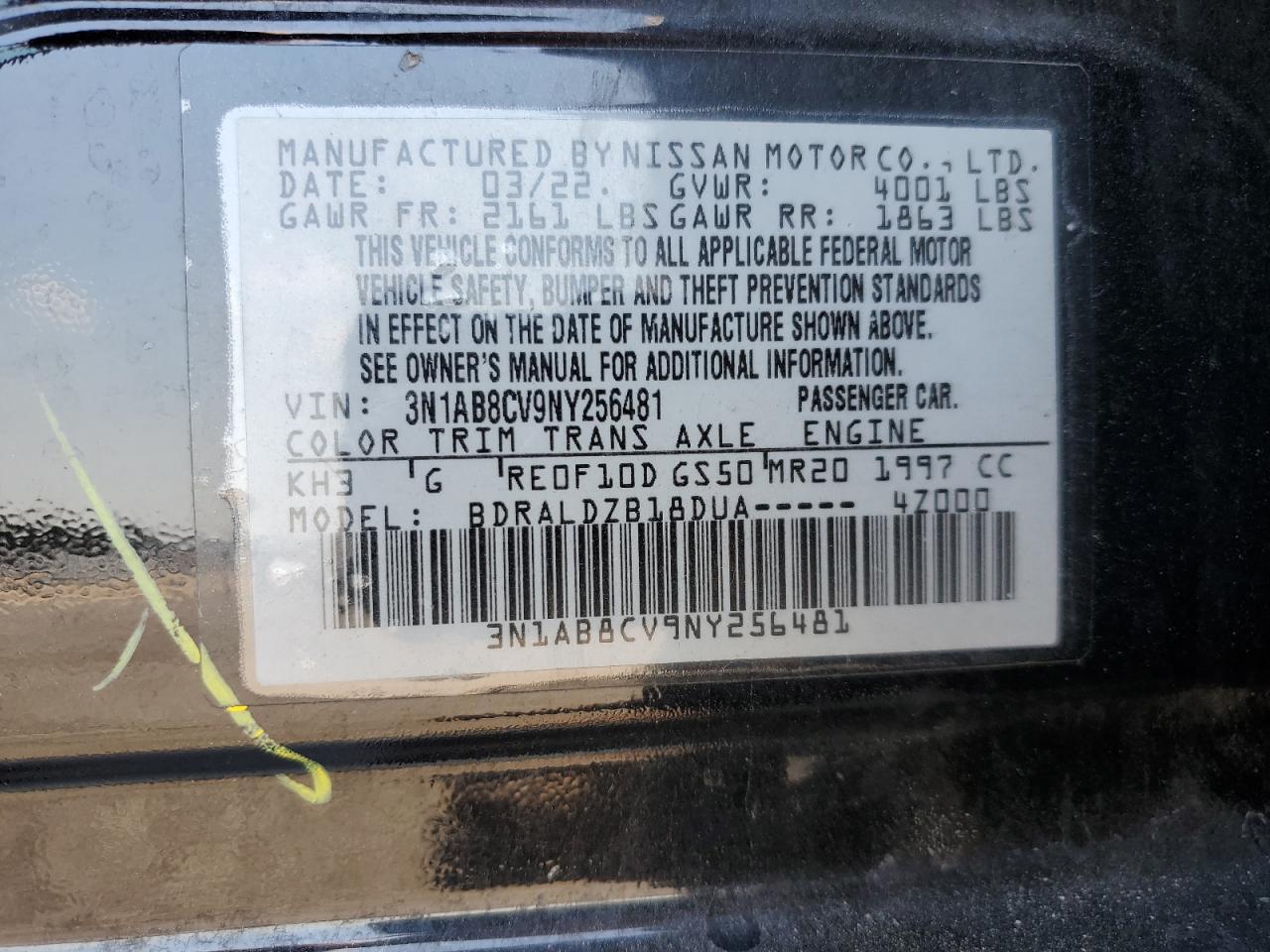 2022 NISSAN SENTRA