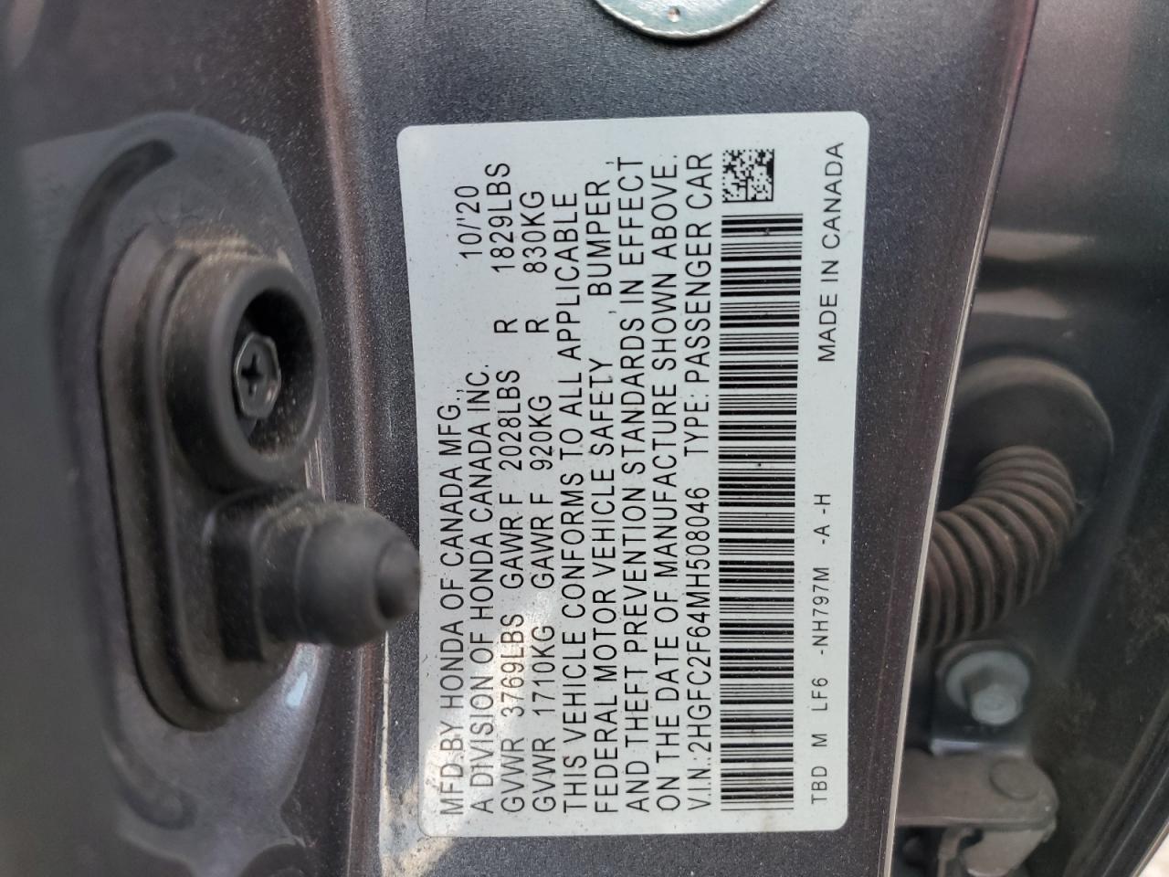 2021 HONDA CIVIC