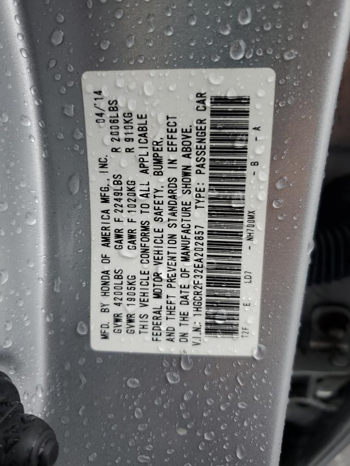 2014 HONDA ACCORD