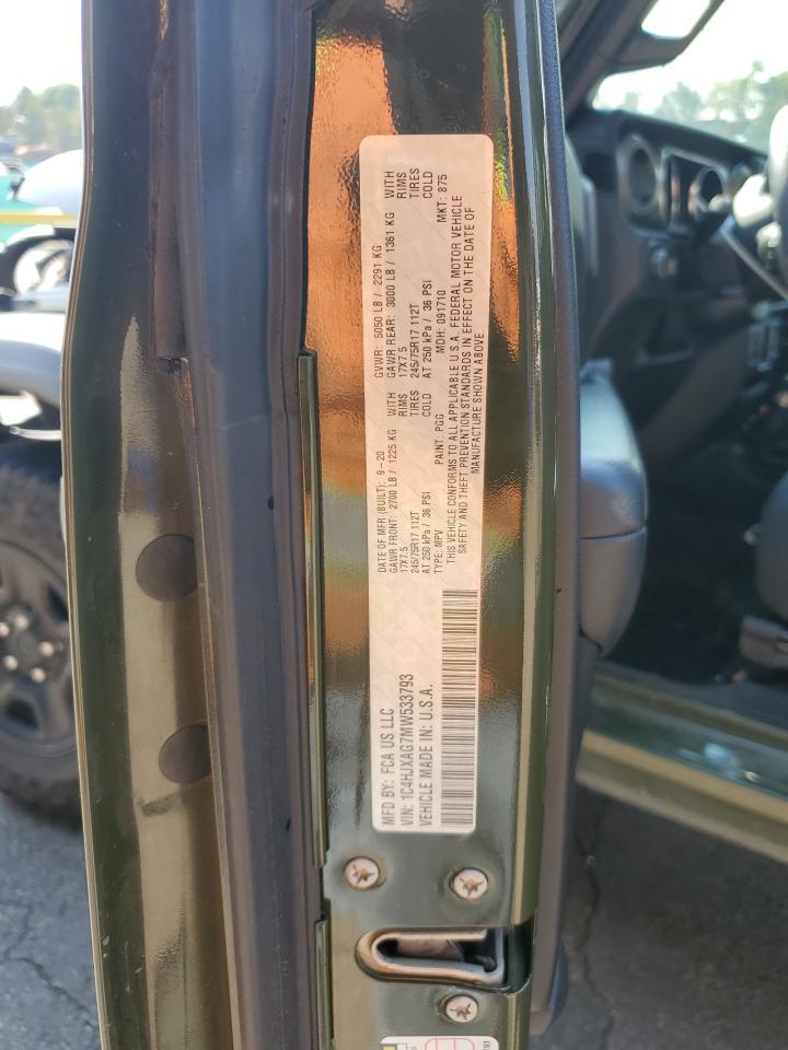 2021 JEEP WRANGLER