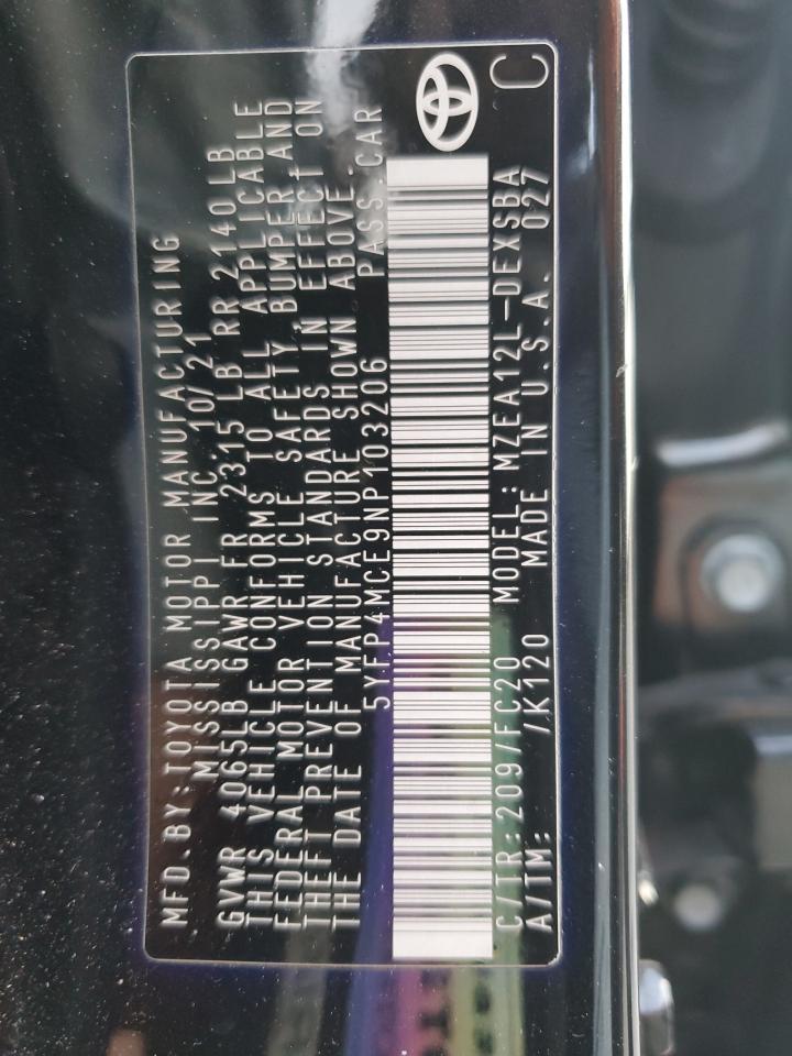 2022 TOYOTA COROLLA
