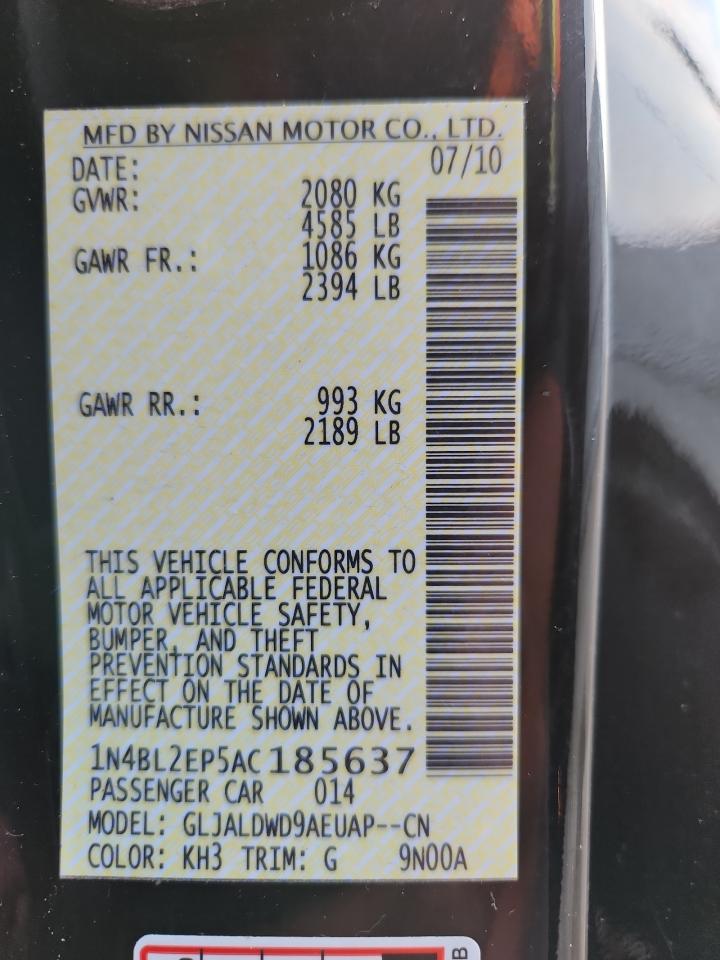 2010 NISSAN ALTIMA