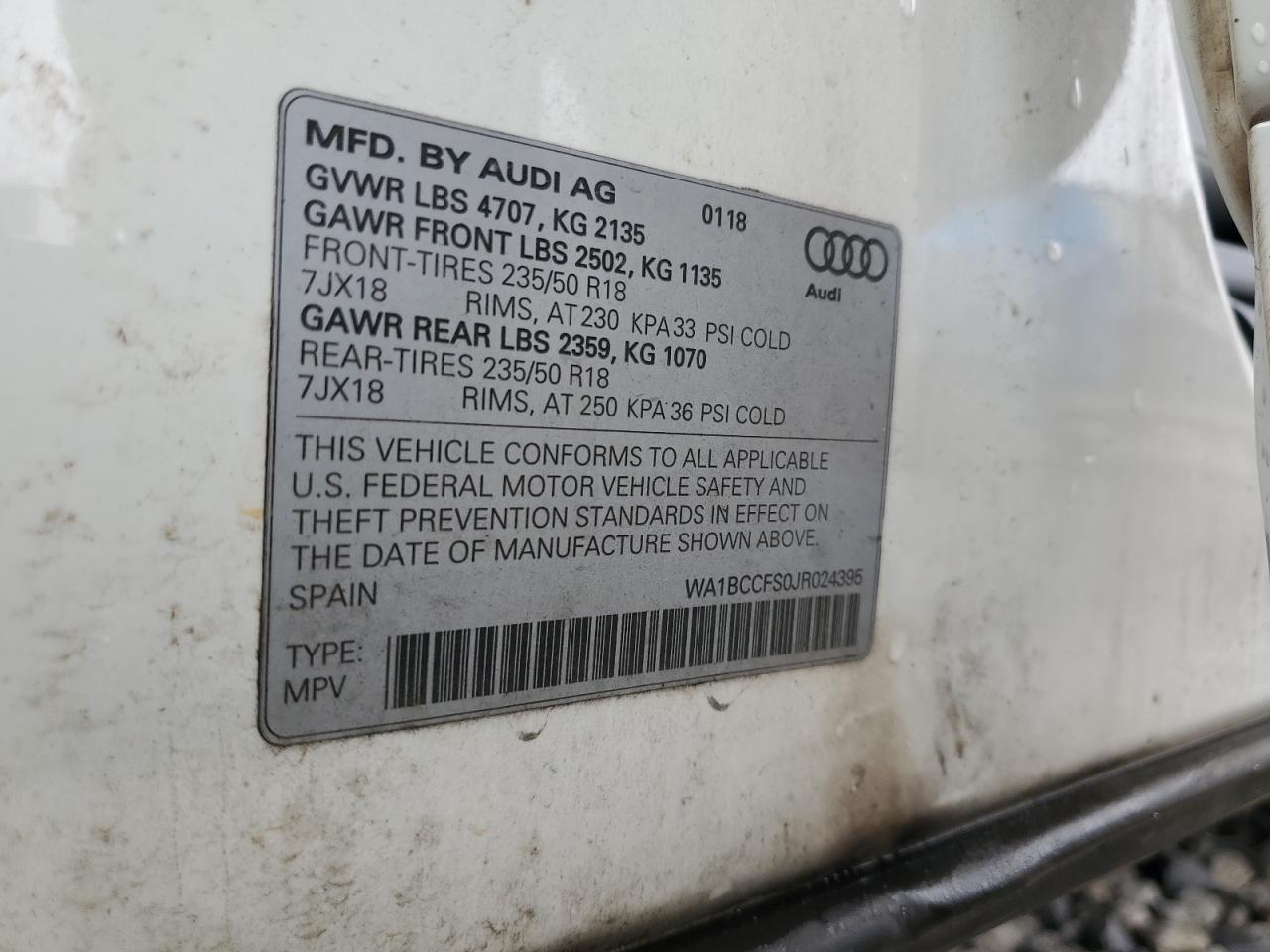 2018 AUDI Q3