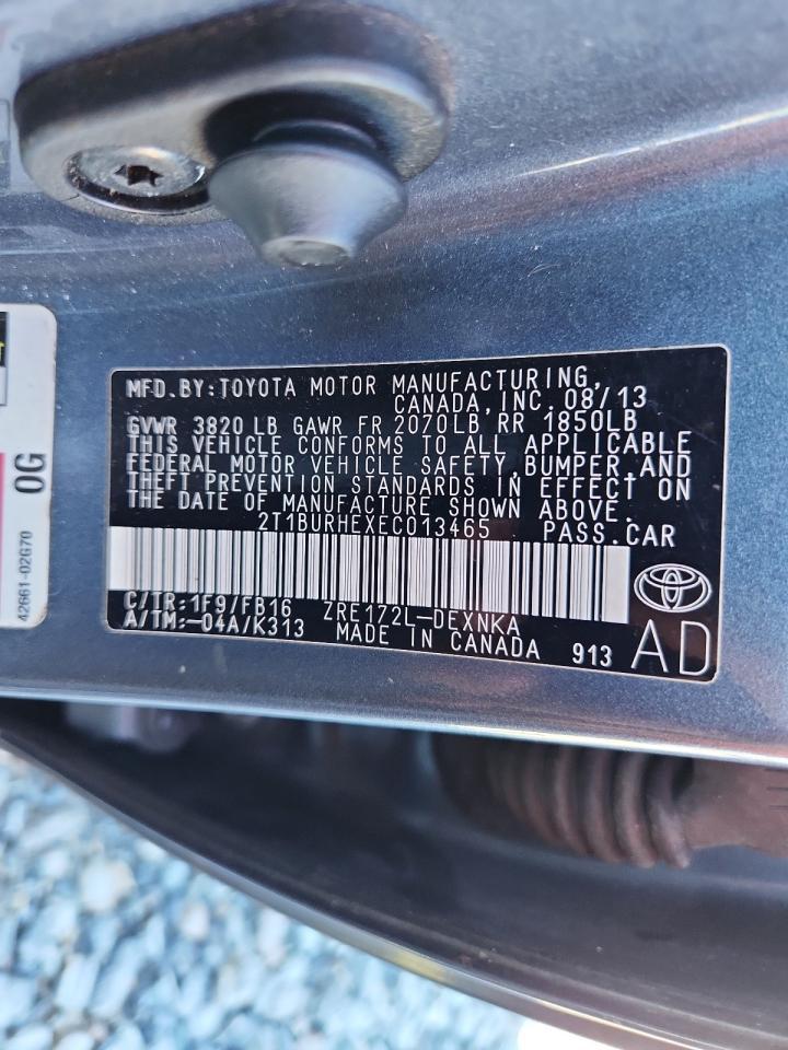 2014 TOYOTA COROLLA