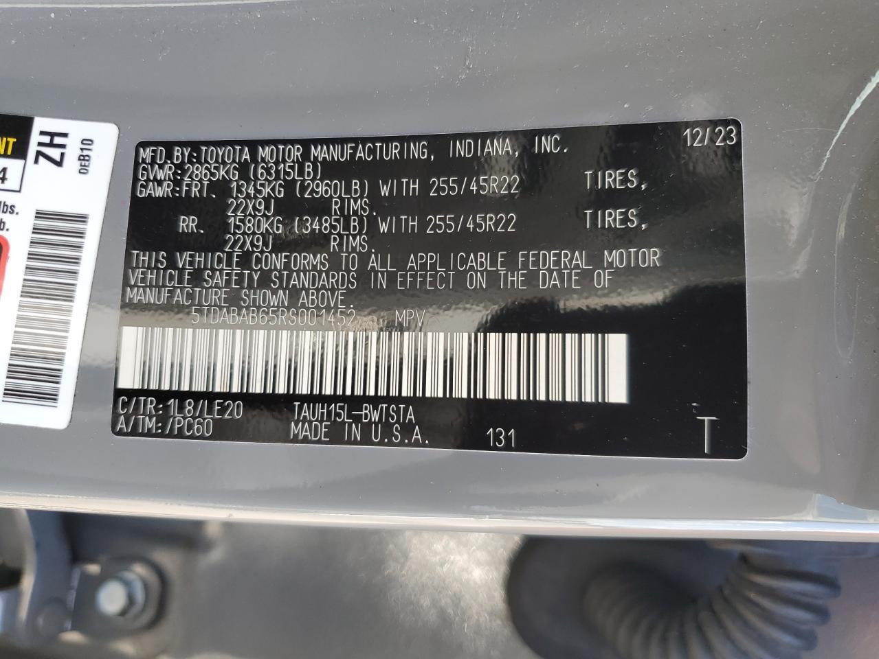2024 LEXUS TX 500H