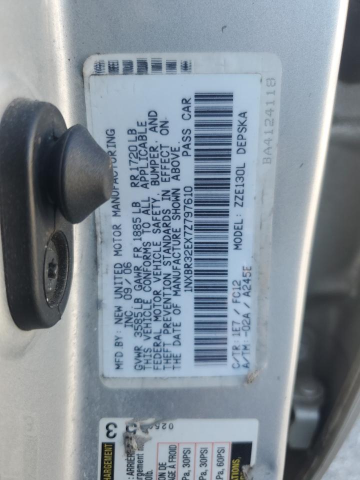 2007 TOYOTA COROLLA