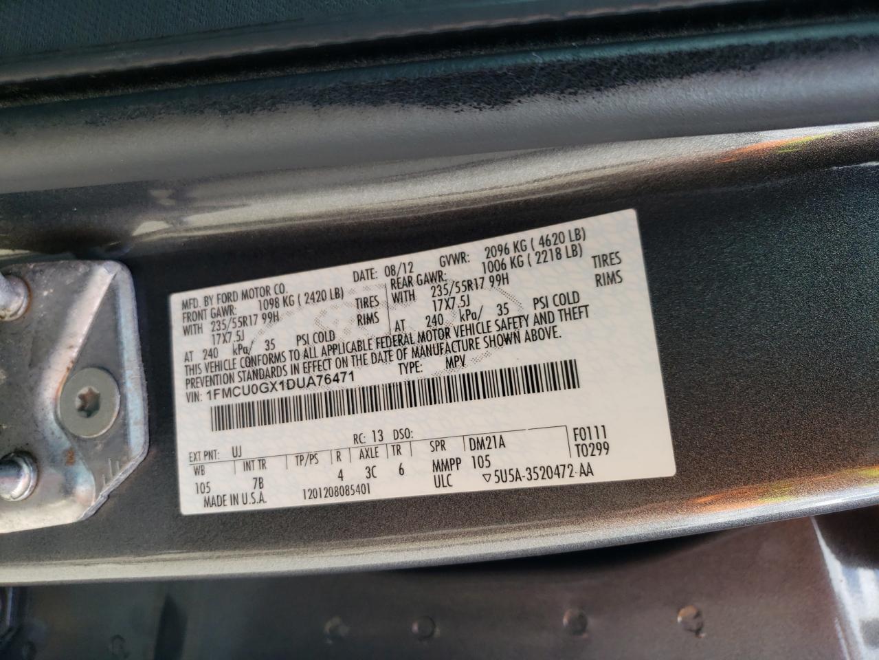 2013 FORD ESCAPE