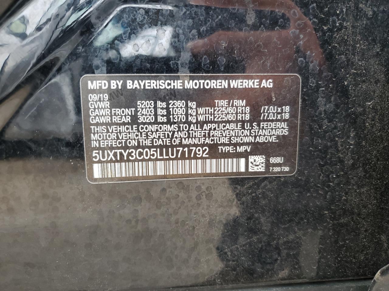 2020 BMW X3