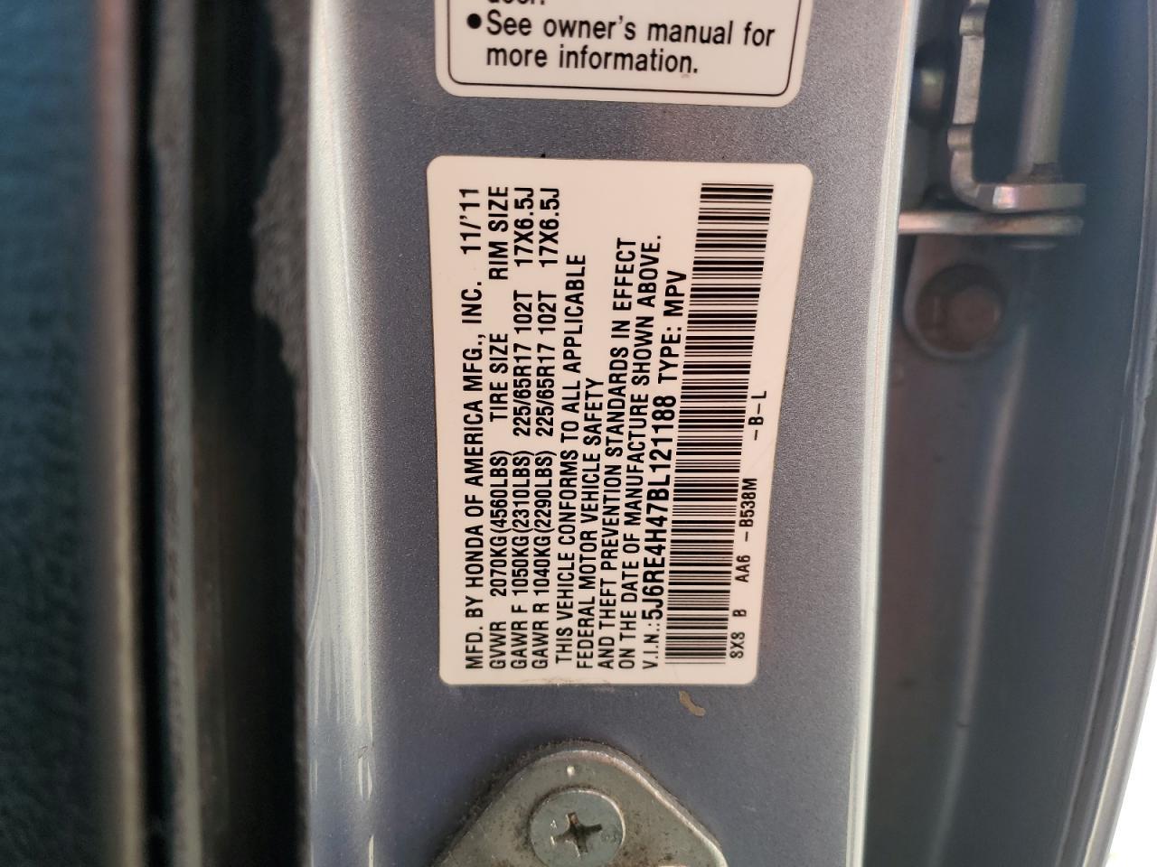 2011 HONDA CR-V