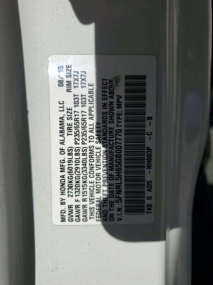 2016 HONDA ODYSSEY