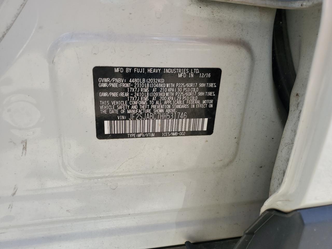 2017 SUBARU FORESTER