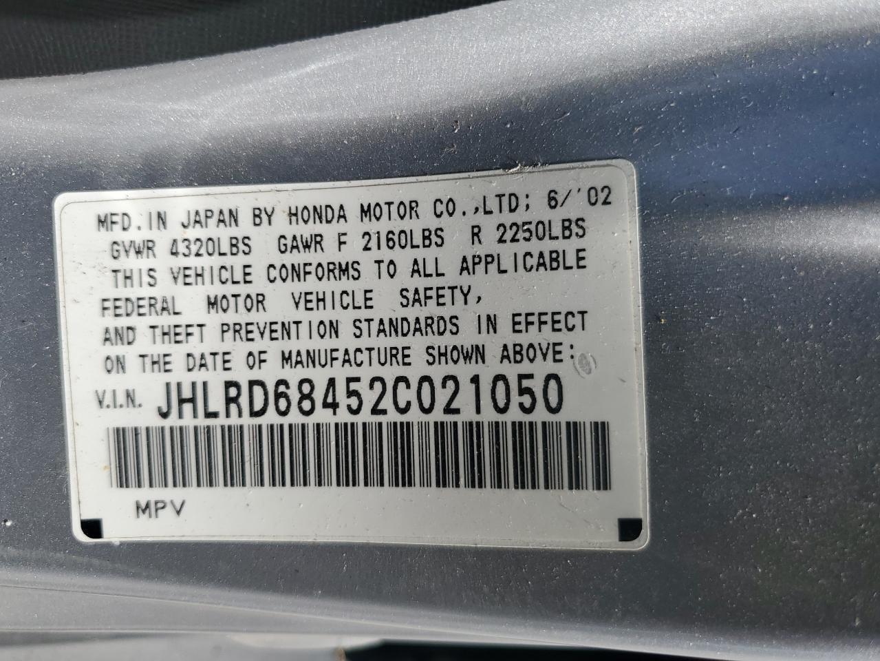 2002 HONDA CR-V
