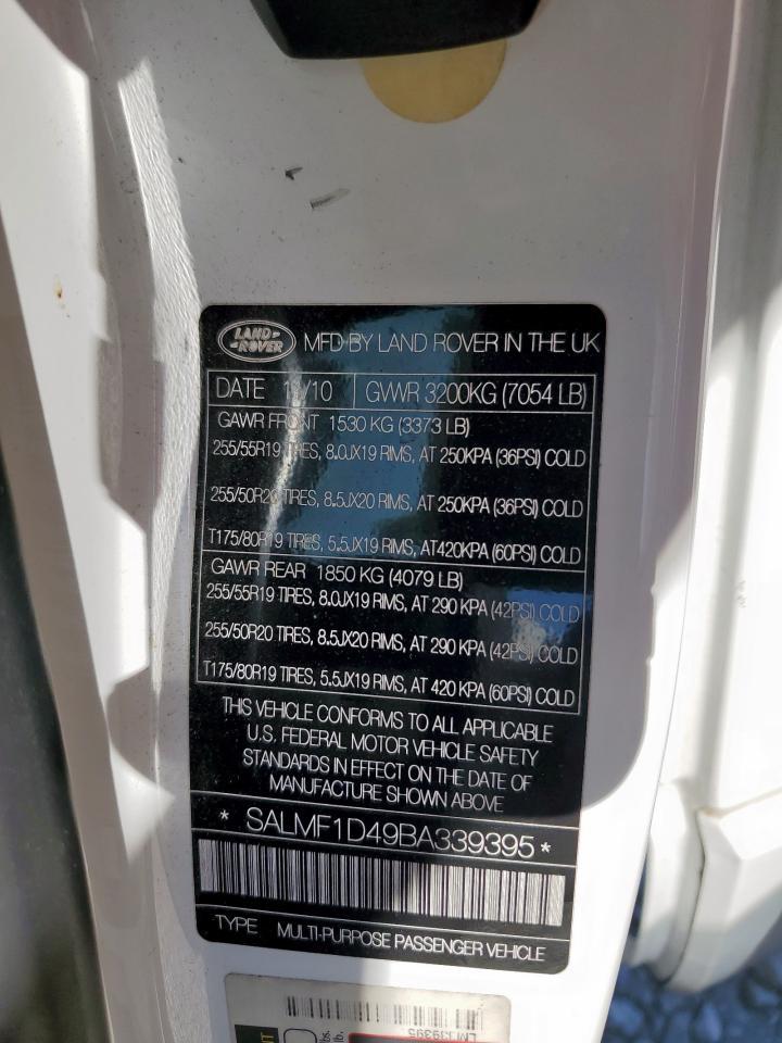 2011 LAND ROVER RANGE ROVER