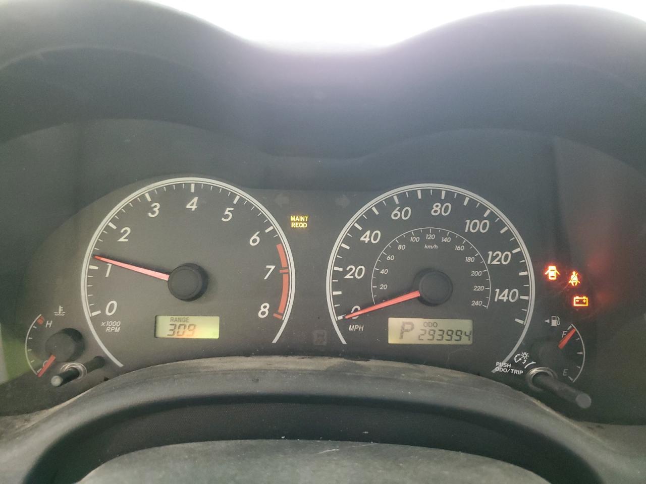 2009 TOYOTA COROLLA