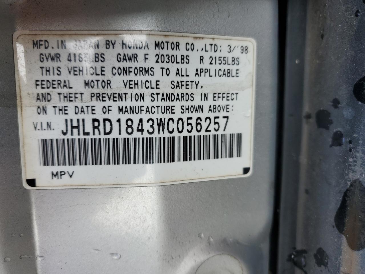 1998 HONDA CR-V