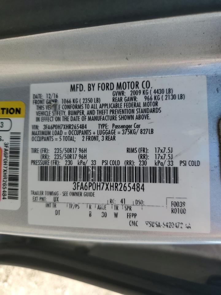 2017 FORD FUSION