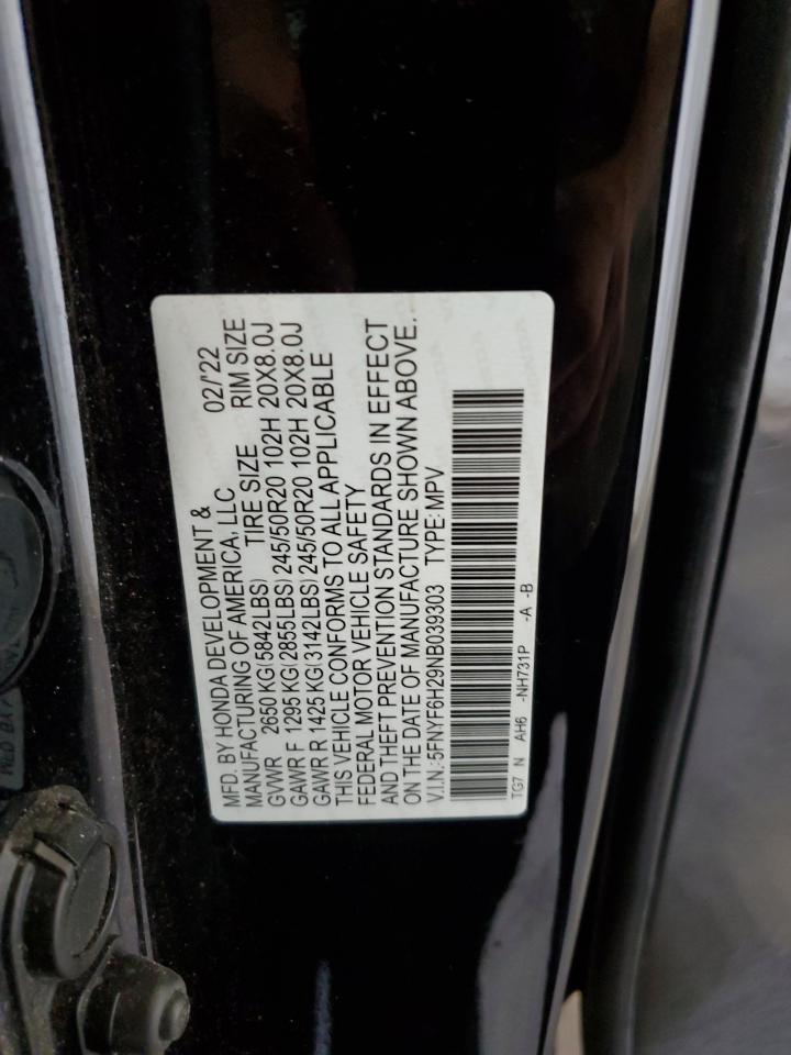 2022 HONDA PILOT
