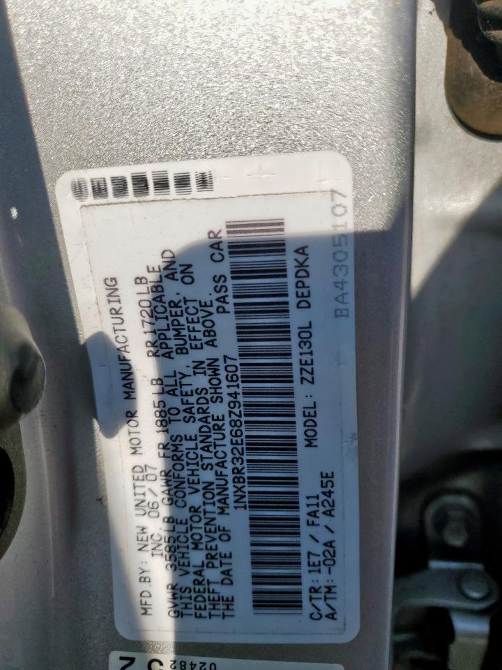 2008 TOYOTA COROLLA