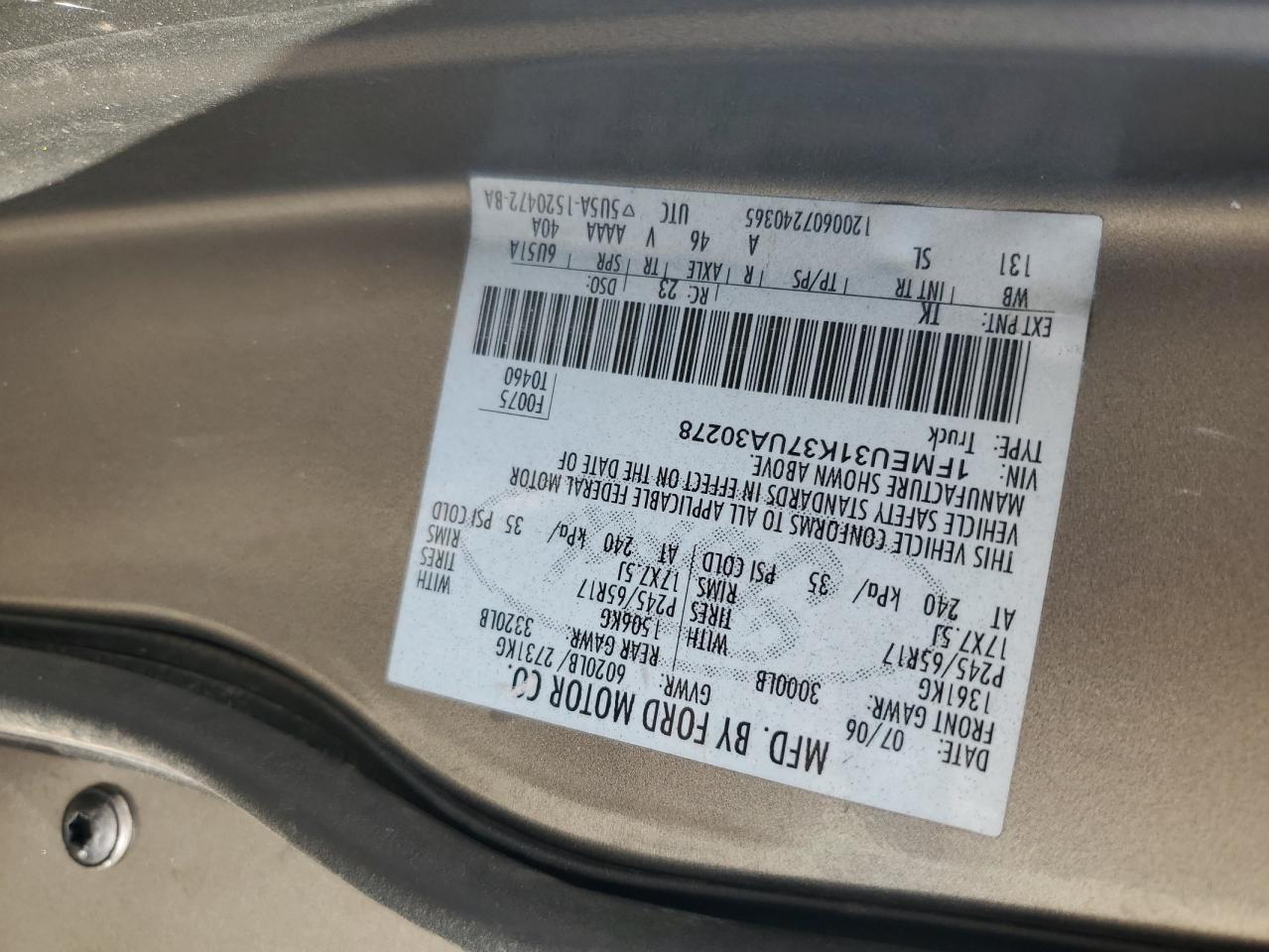 2007 FORD Explorer Sport Trac