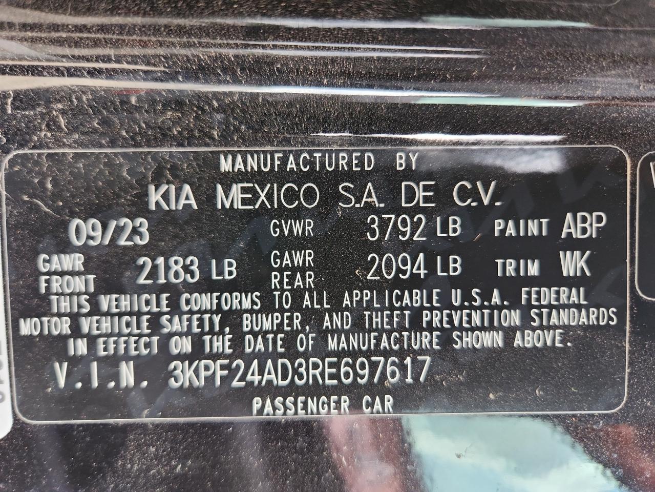 2024 KIA FORTE