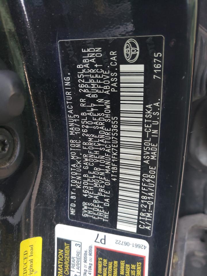 2014 TOYOTA CAMRY
