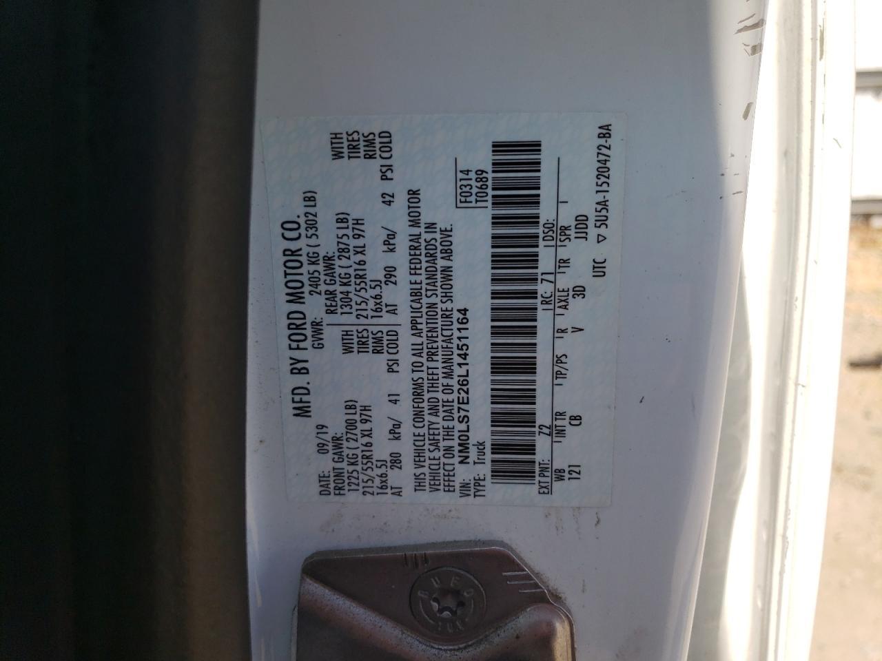 2020 FORD TRANSIT CONNECT