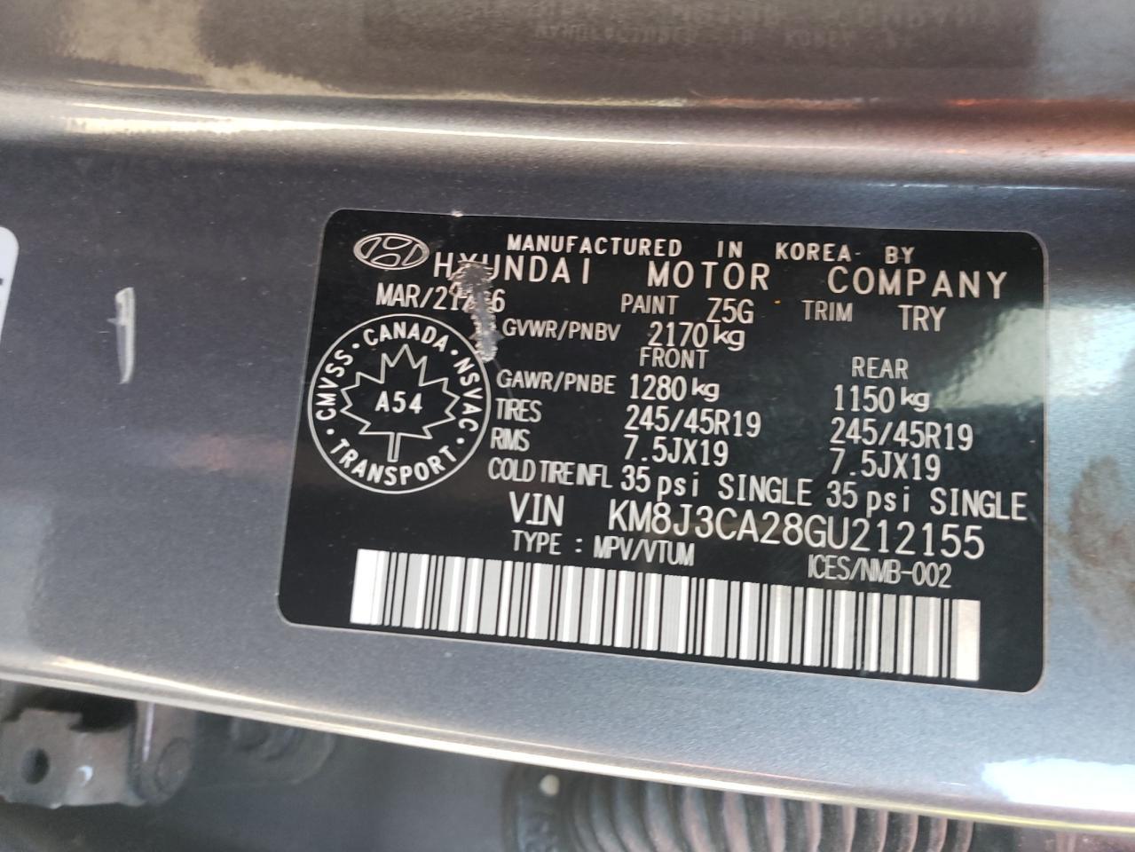 2016 HYUNDAI TUCSON