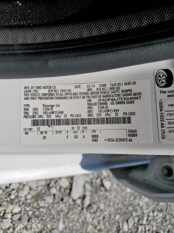 2014 FORD Fiesta