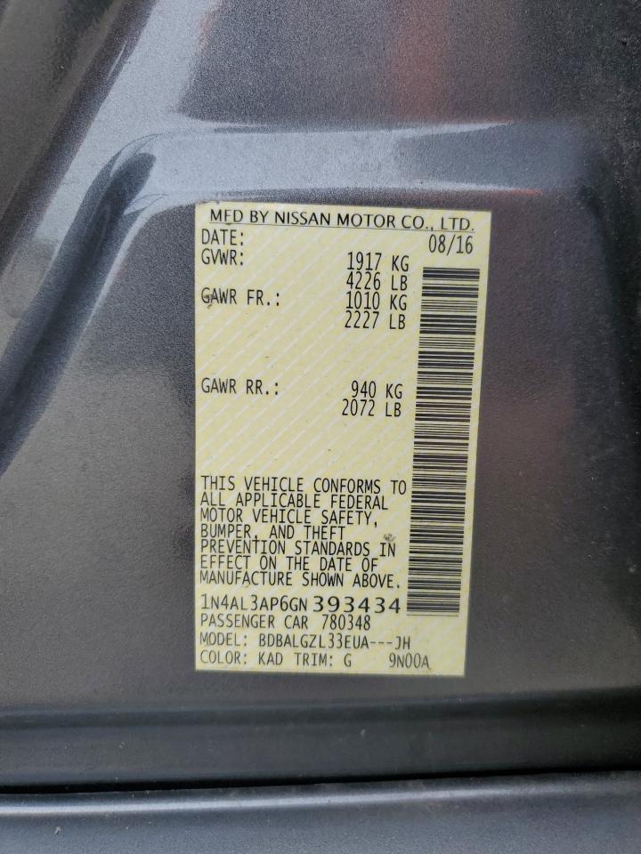 2016 NISSAN ALTIMA