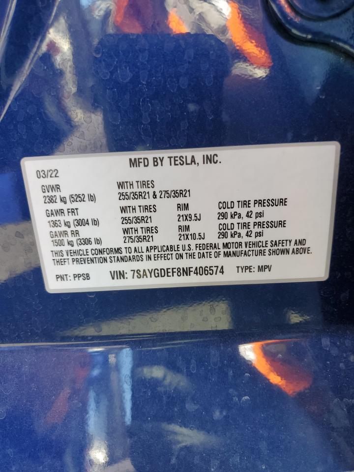 2022 TESLA MODEL Y