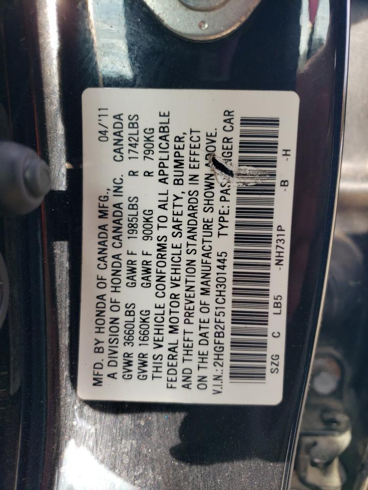 2012 HONDA CIVIC