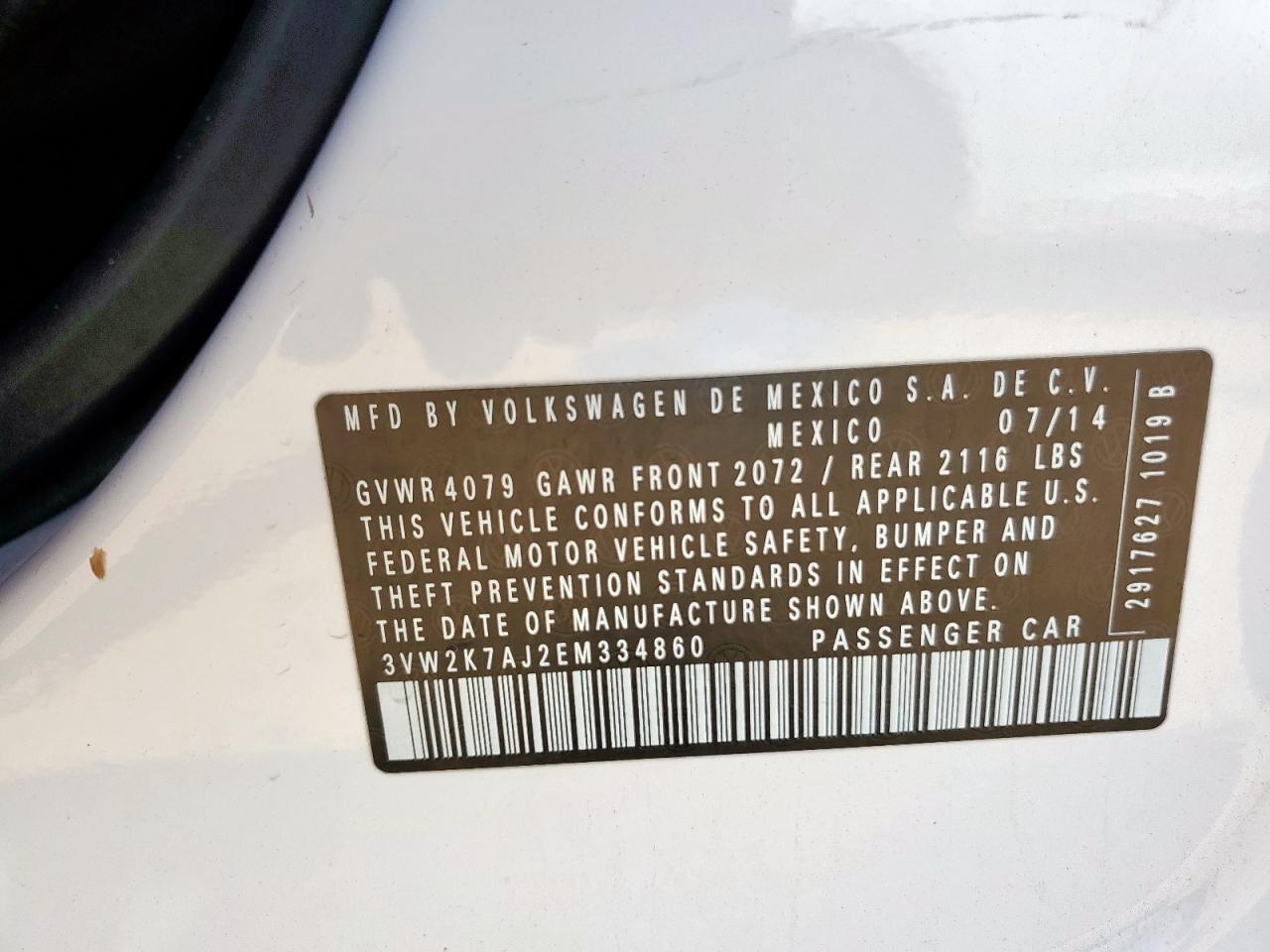 2014 VOLKSWAGEN JETTA