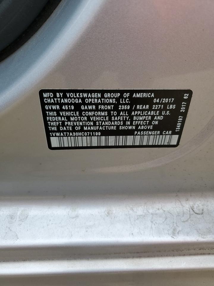 2017 VOLKSWAGEN Passat