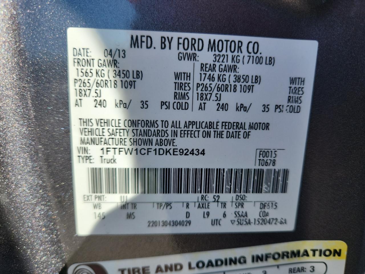 2013 FORD F-150