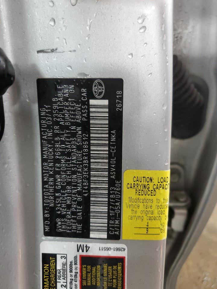 2011 TOYOTA CAMRY
