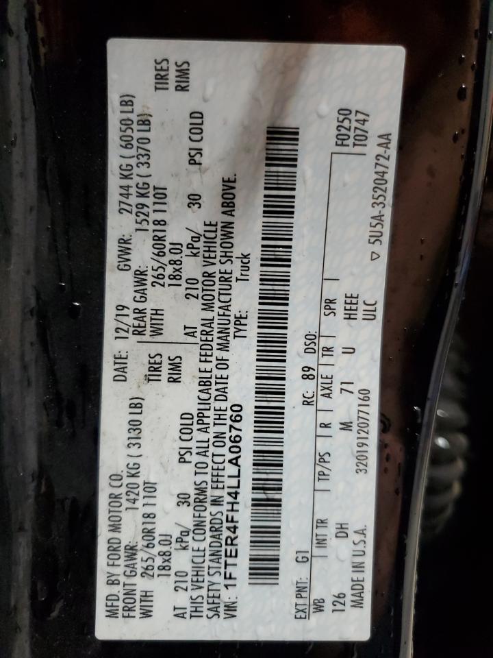 2020 FORD RANGER