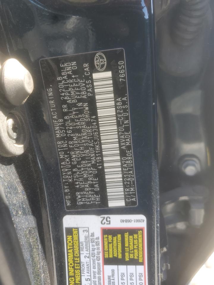 2018 TOYOTA CAMRY