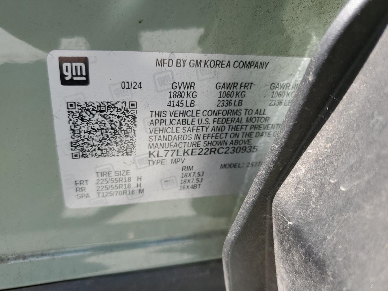 2024 CHEVROLET TRAX