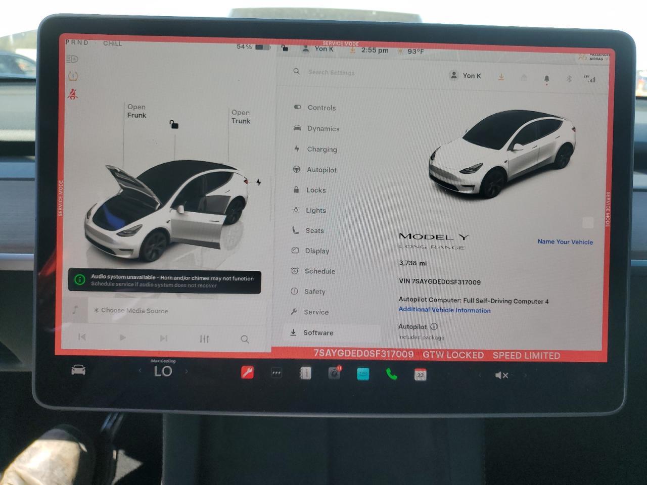 2025 TESLA MODEL Y