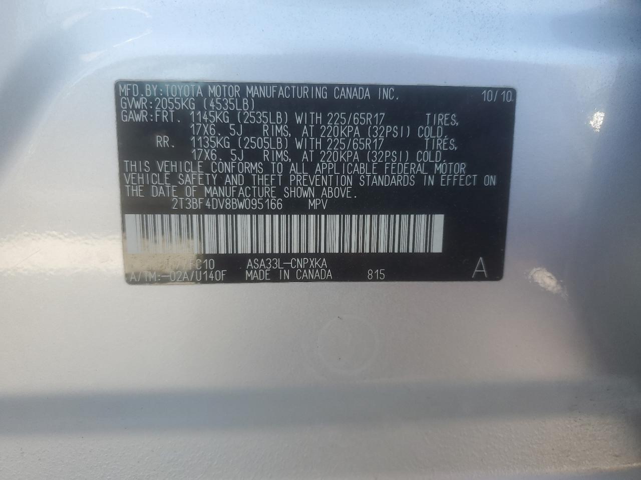 2011 TOYOTA RAV4