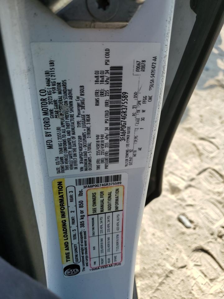 2016 FORD FUSION