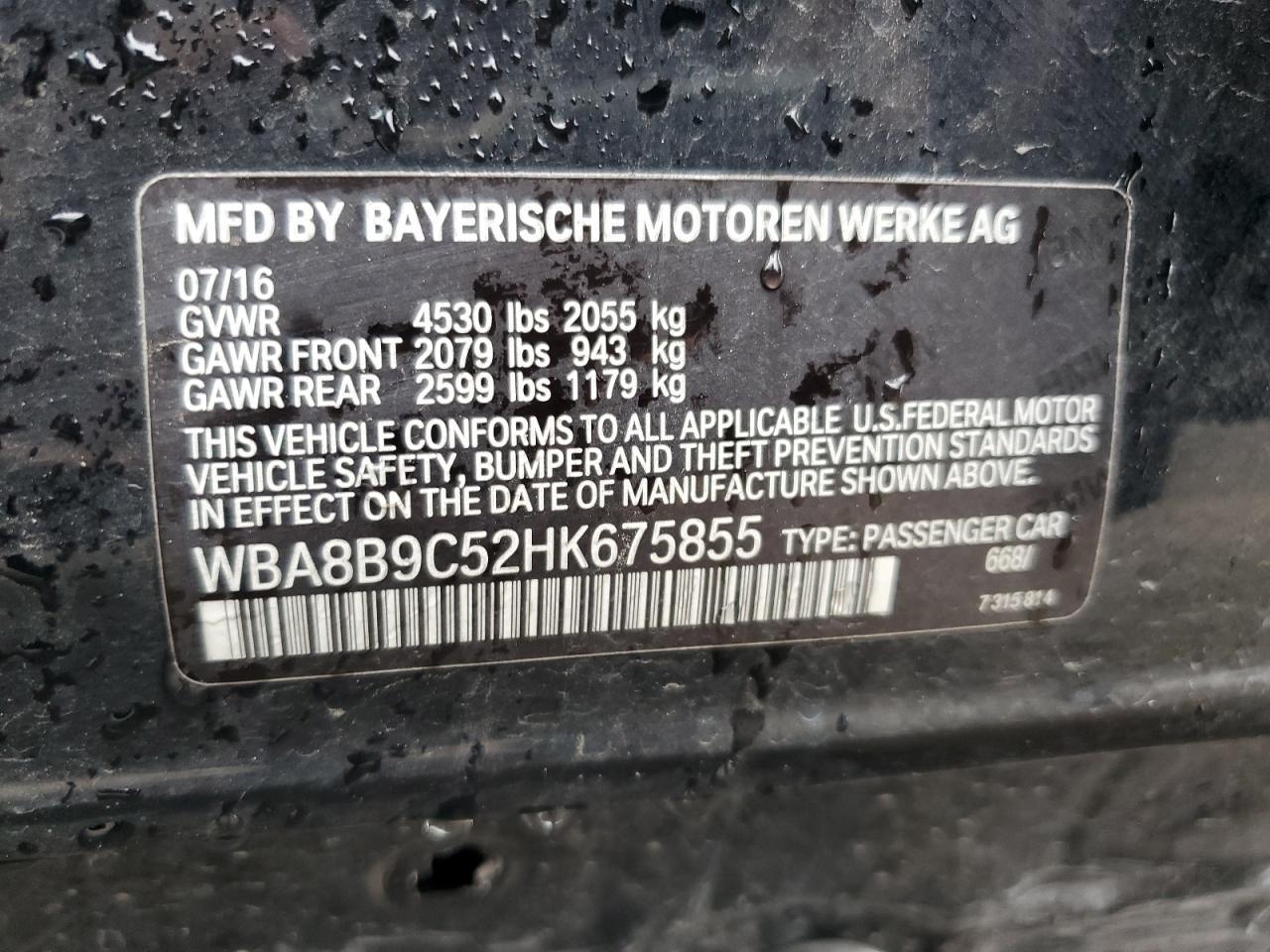2017 BMW 3 SERIES