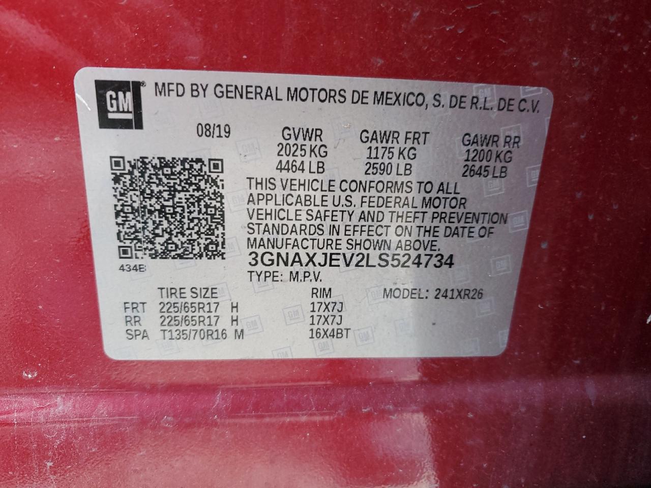 2020 CHEVROLET EQUINOX