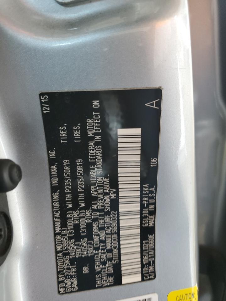 2015 TOYOTA SIENNA