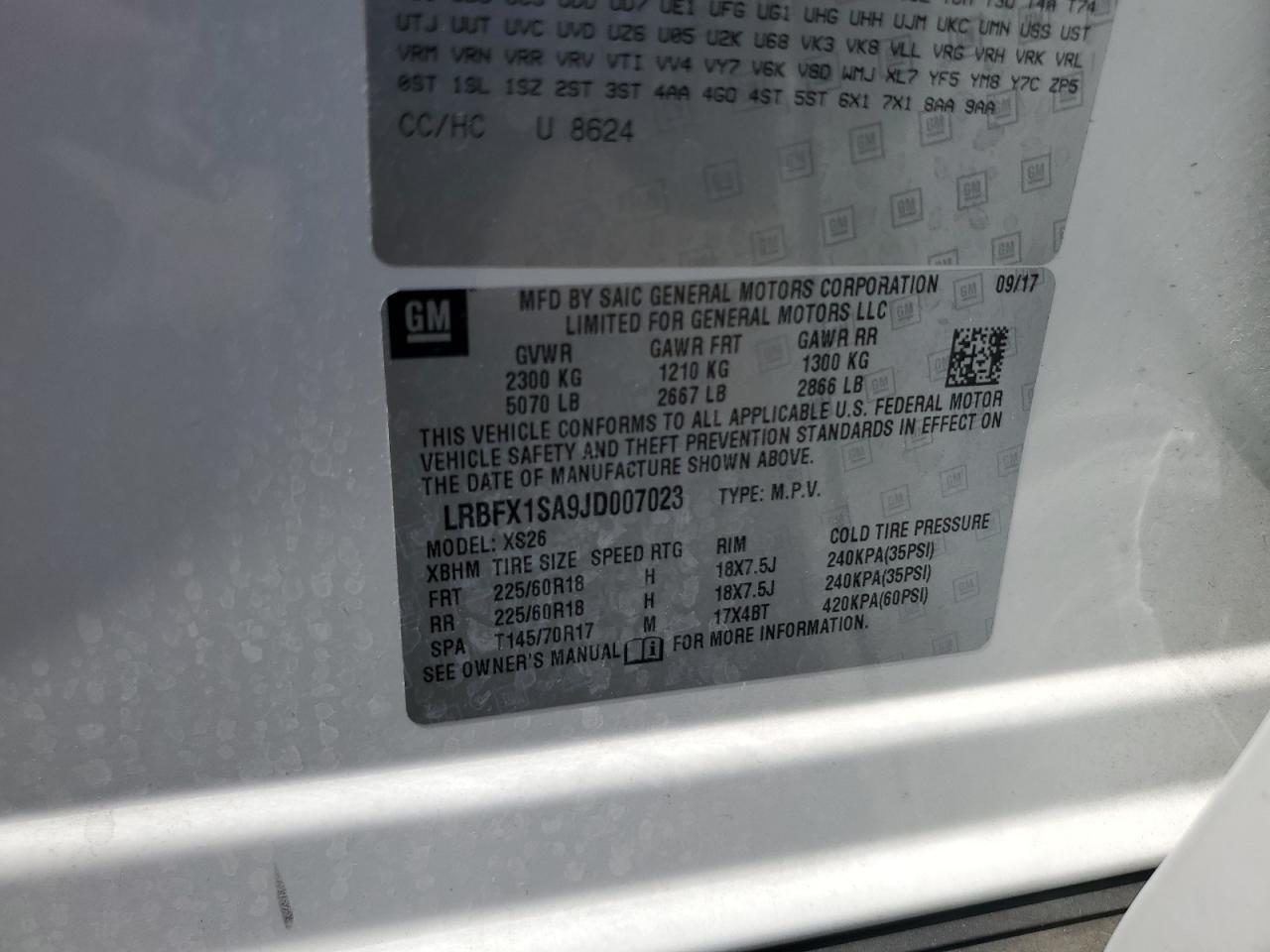 2018 BUICK Envision