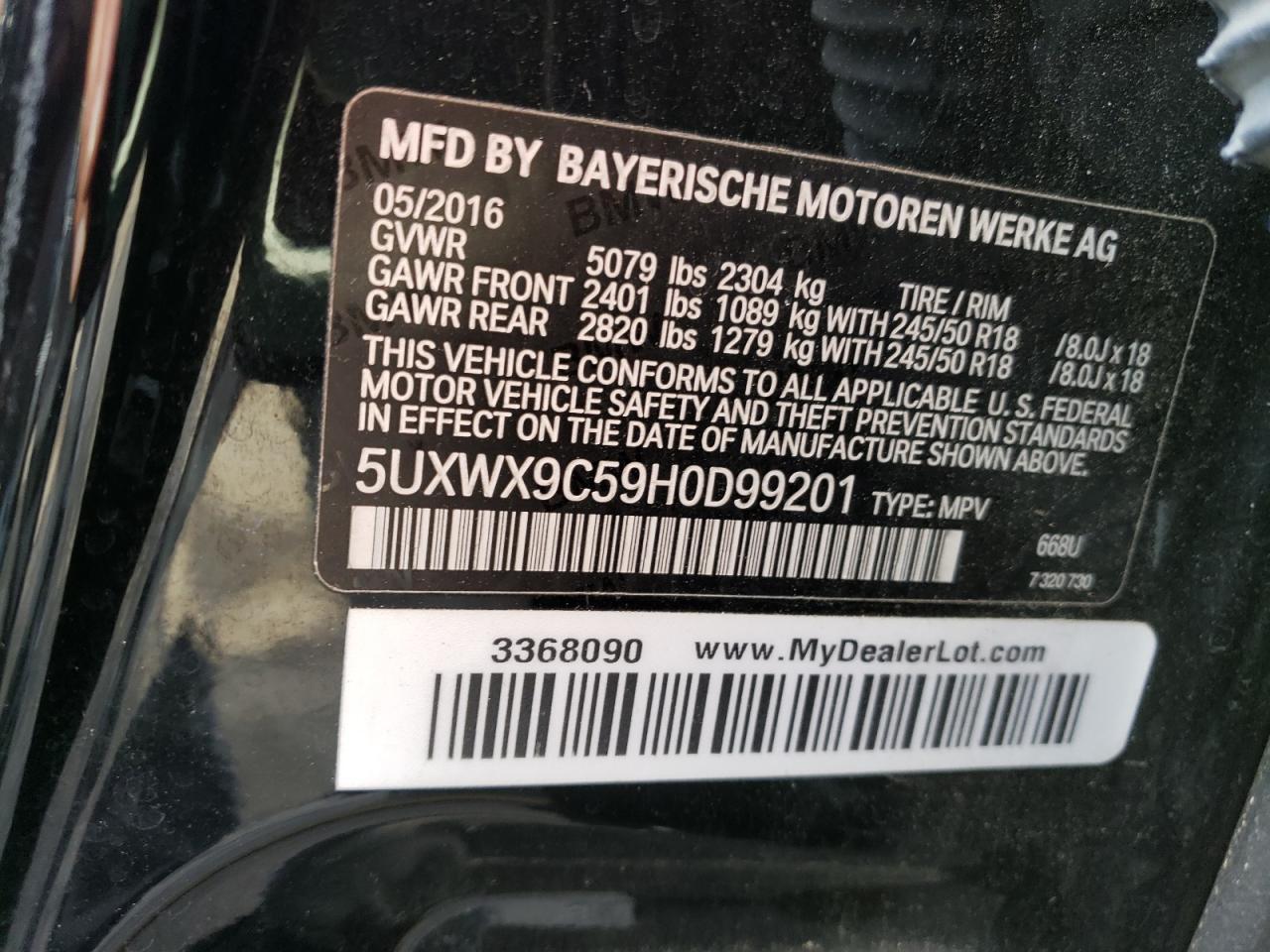 2017 BMW X3